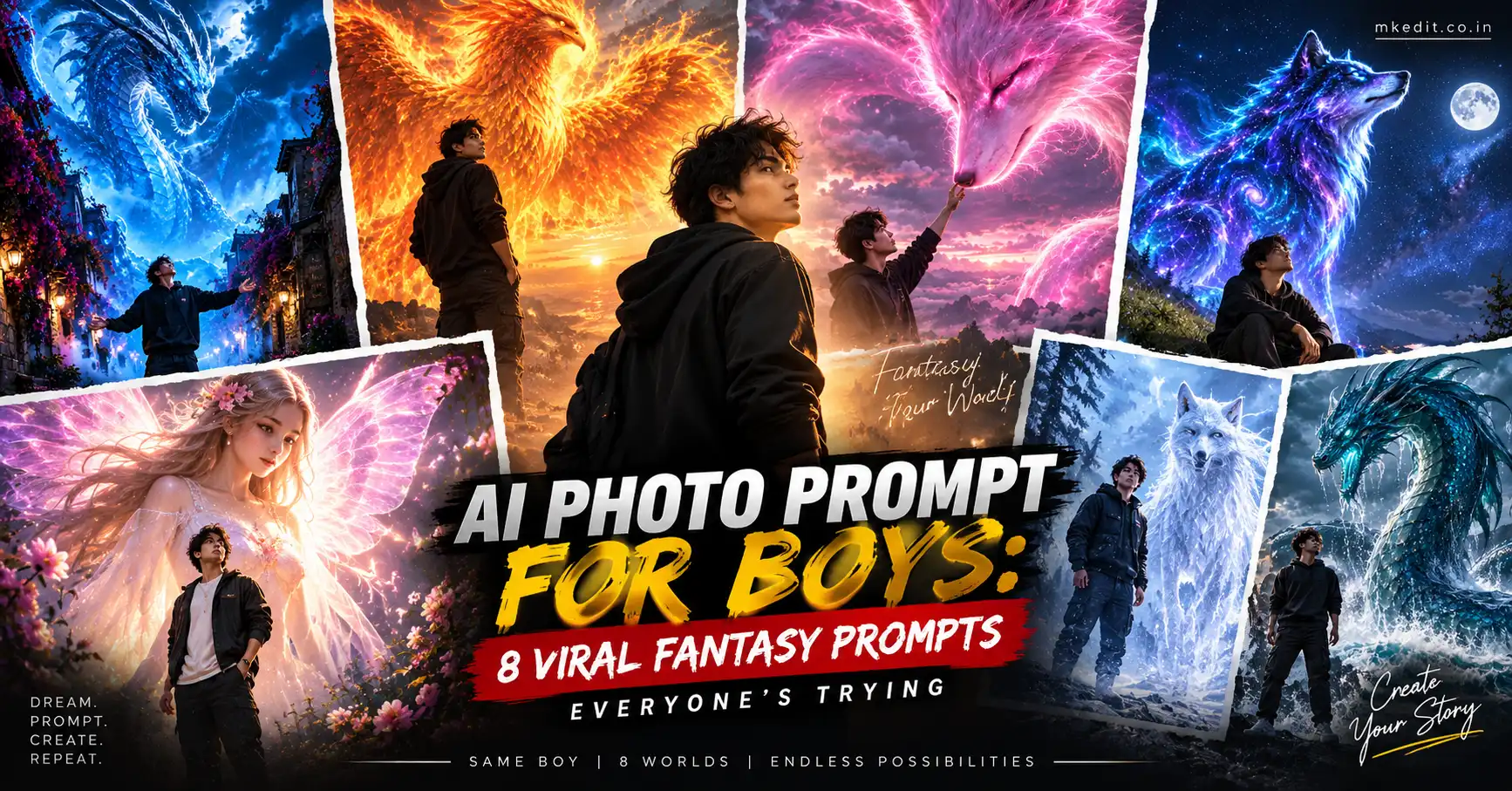 Viral Fantasy AI Photo Prompt for Boys