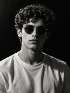 High-Fashion Editorial Sunglasses Portrait