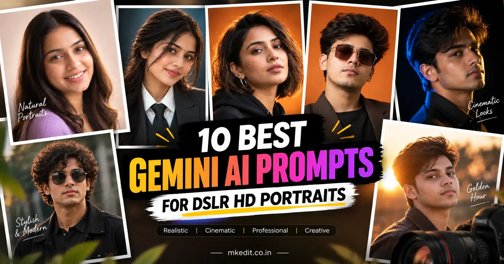 Gemini AI Prompts for DSLR HD Portraits