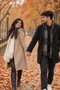 Cozy Autumn Walk Portrait
